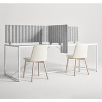 Basis 46&quot; Privacy Panel in Basis Light Grey - Angle 4