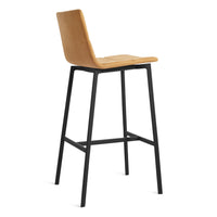 Between Us Stool in Camel Leather - Angle 5
