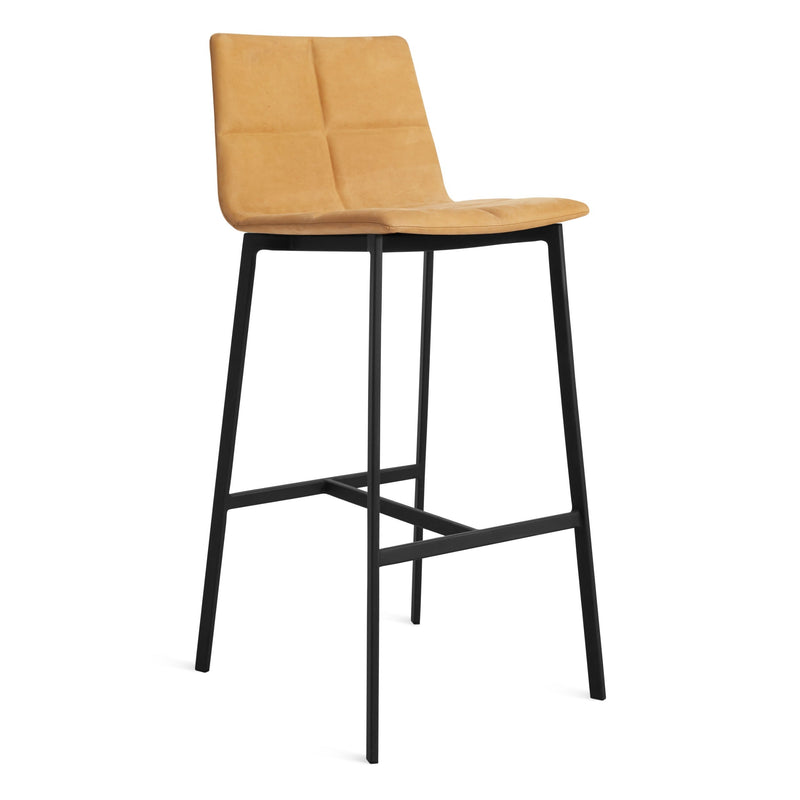 Between Us Stool in Camel Leather - Angle 2