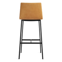 Between Us Stool in Camel Leather - Angle 6