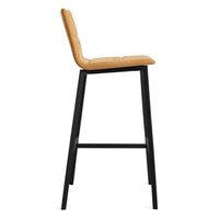 Between Us Stool in Camel Leather - Angle 4