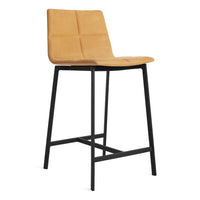 Between Us Stool in Camel Leather - Angle 2