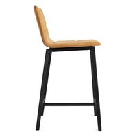 Between Us Stool in Camel Leather - Angle 4