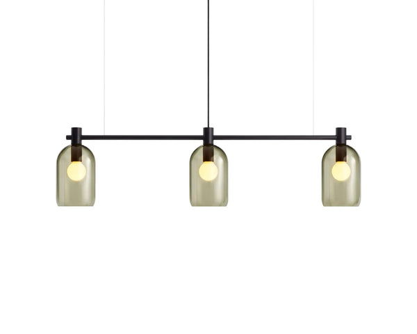 Bub Chandelier in Olive - Angle 1