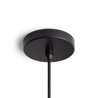 Perimeter Large Pendant Light in Black - Angle 5