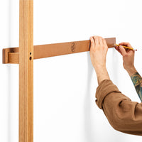 Browser Tall Add-on Bookcase in Walnut / Oblivion - Angle 6