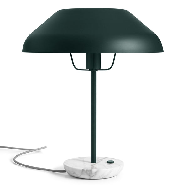 Beau Table Lamp in Navy Green - Angle 1