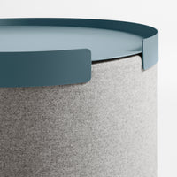Bumper Large Ottoman Tray in Marine Blue - Angle 4