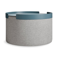 Bumper Large Ottoman Tray in Marine Blue - Angle 1