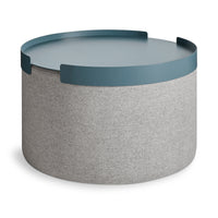 Bumper Large Ottoman Tray in Marine Blue - Angle 3