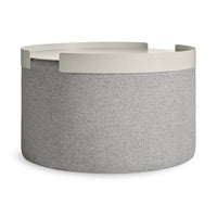 Bumper Large Ottoman Tray in Putty - Angle 1
