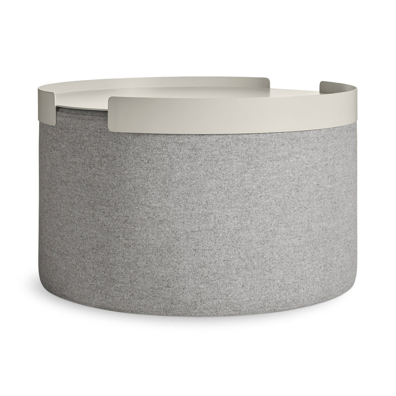 Bumper Large Ottoman Tray in Putty - Angle 1