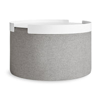 Bumper Large Ottoman Tray in White - Angle 1