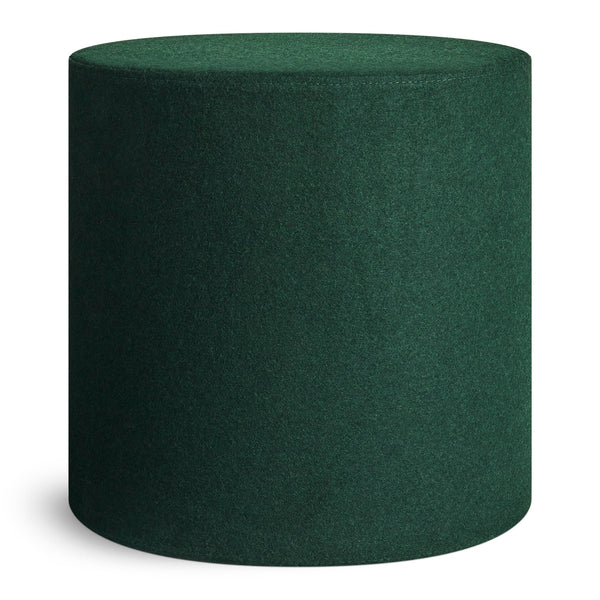 Bumper Small Ottoman in Vesper Navy Green - Angle 1