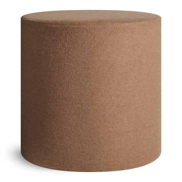 Bumper Small Ottoman in Vesper Tobacco - Angle 1