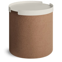 Bumper Small Ottoman in Vesper Tobacco - Angle 3