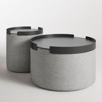 Bumper Large Ottoman Tray in Oblivion - Angle 5