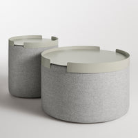 Bumper Large Ottoman Tray in Putty - Angle 5
