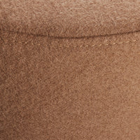 Bumper Small Ottoman in Vesper Tobacco - Angle 4