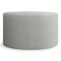 Bumper Large Outdoor Ottoman in Toohey Breezy Blue - Angle 1