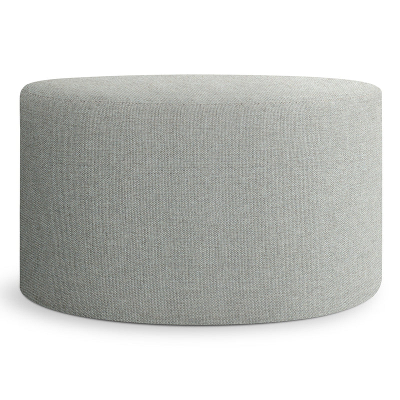 Bumper Large Outdoor Ottoman in Toohey Breezy Blue - Angle 1