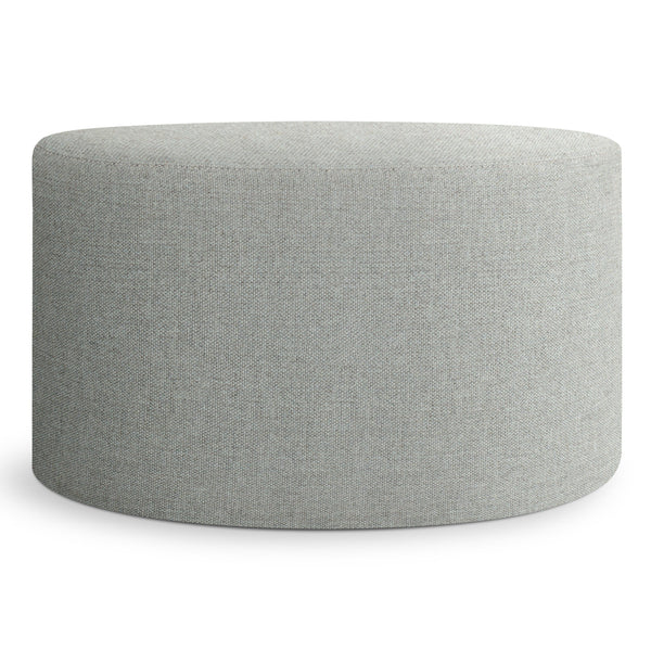 Bumper Large Outdoor Ottoman in Toohey Breezy Blue - Angle 1