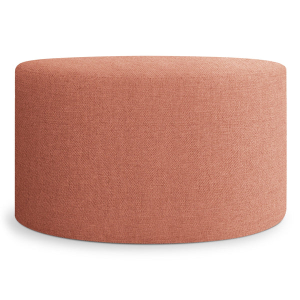 Bumper Large Outdoor Ottoman in Toohey Tomato - Angle 1