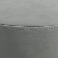 Bumper Small Ottoman in Breezy Blue Leather - Angle 3