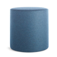 Bumper Small Ottoman in Vesper Marine Blue - Angle 1
