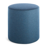 Bumper Small Ottoman in Vesper Marine Blue - Angle 2