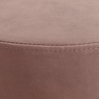 Bumper Large Ottoman in Oyster Leather - Angle 2