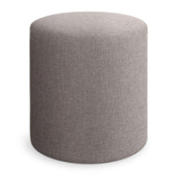 Bumper Small Outdoor Ottoman in Toohey Charcoal - Angle 2