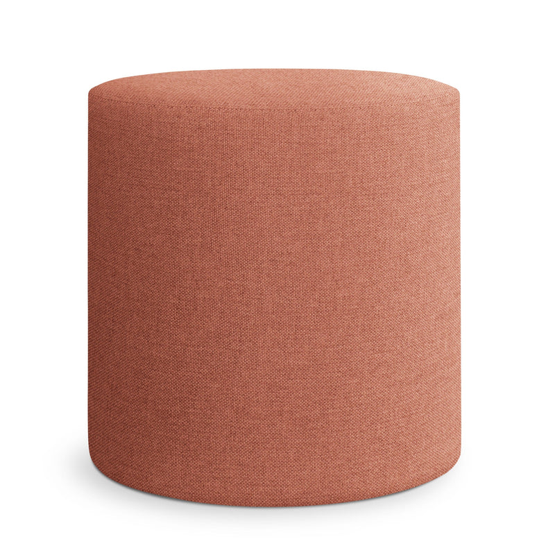 Bumper Small Outdoor Ottoman in Toohey Tomato
