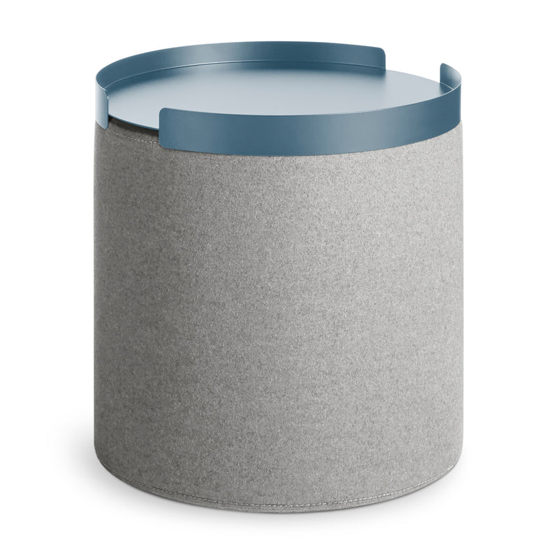Bumper Small Ottoman Tray in Marine Blue