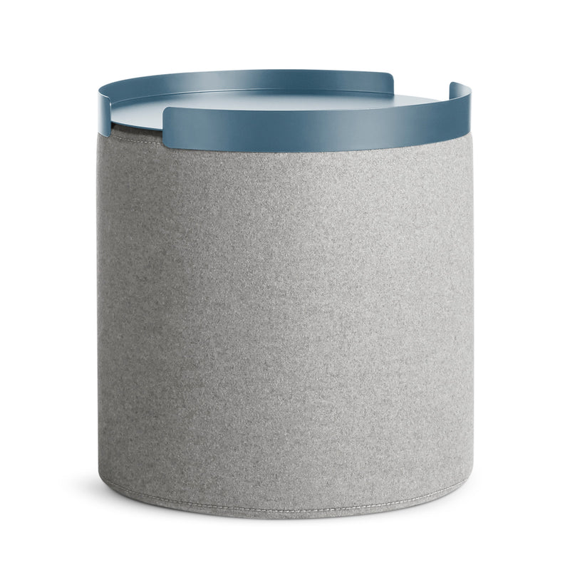 Bumper Small Ottoman Tray in Marine Blue