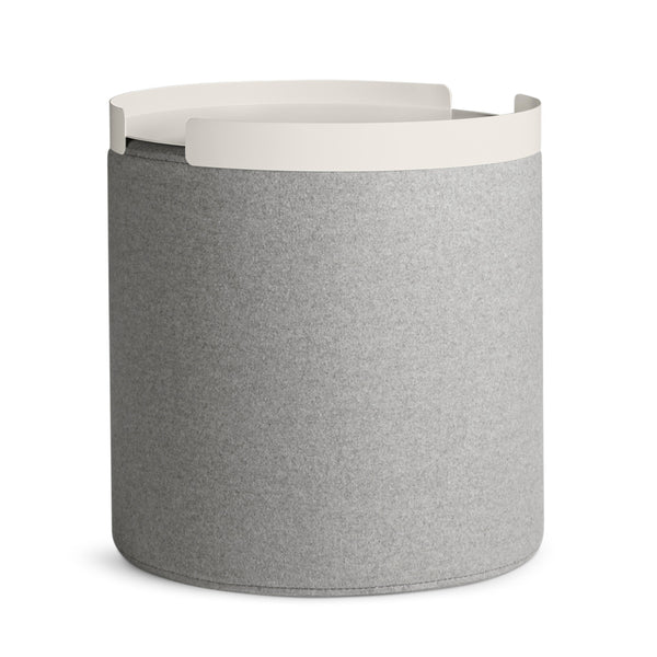 Bumper Small Ottoman Tray in Putty - Angle 1