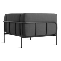 Cache Lounge Chair in Sunbrella Coal - Angle 5