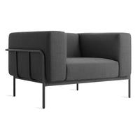 Cache Lounge Chair in Sunbrella Coal - Angle 2