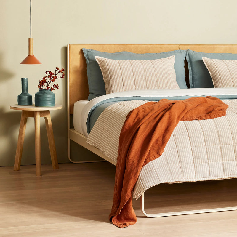 Canfield Stripe Quilt Set in Navy Stripe