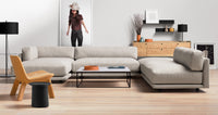 Note Large Floor Lamp with Table in Black - Angle 5