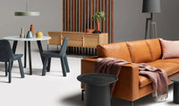 New Standard 104&quot; Sofa in Maharam Mode in Clavicle - Angle 3