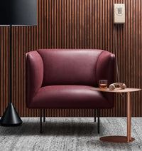 Dandy Lounge Chair in Oatmeal - Angle 2