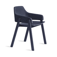 Clutch Chair in Edwards Navy / Navy on Ash - Angle 1