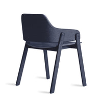 Clutch Chair in Edwards Navy / Navy on Ash - Angle 4