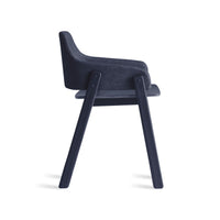 Clutch Chair in Edwards Navy / Navy on Ash - Angle 3