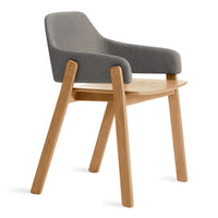 Clutch Chair in Pewter / White Oak - Angle 2