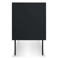 Clad 2 Door Credenza in Walnut / Oblivion - Angle 5