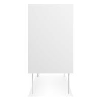 Clad 6 Drawer Dresser in Hickory / White - Angle 7
