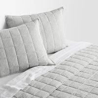 Canfield Stripe Quilt Set in Navy Stripe - Angle 6