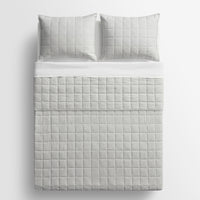 Canfield Stripe Quilt Set in Navy Stripe - Angle 9